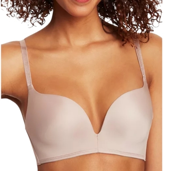 Maidenform Other - Like New Maidenform Nude Love The Lift Wireless Plunge Push Up Bra 32A DM1192